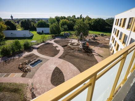 Baustelle auf EJF-Gelände